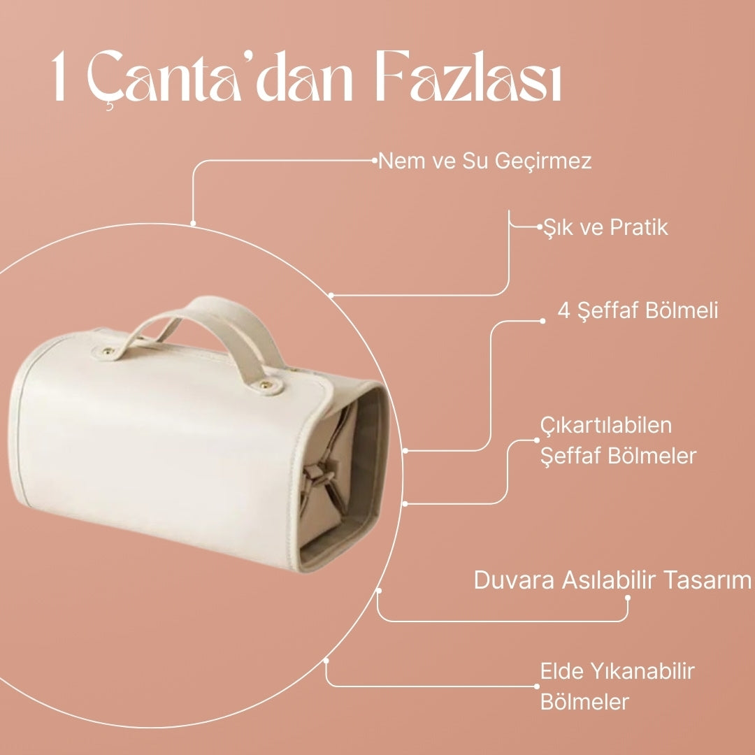 LUNA Ayrılabilir Makyaj Çantası