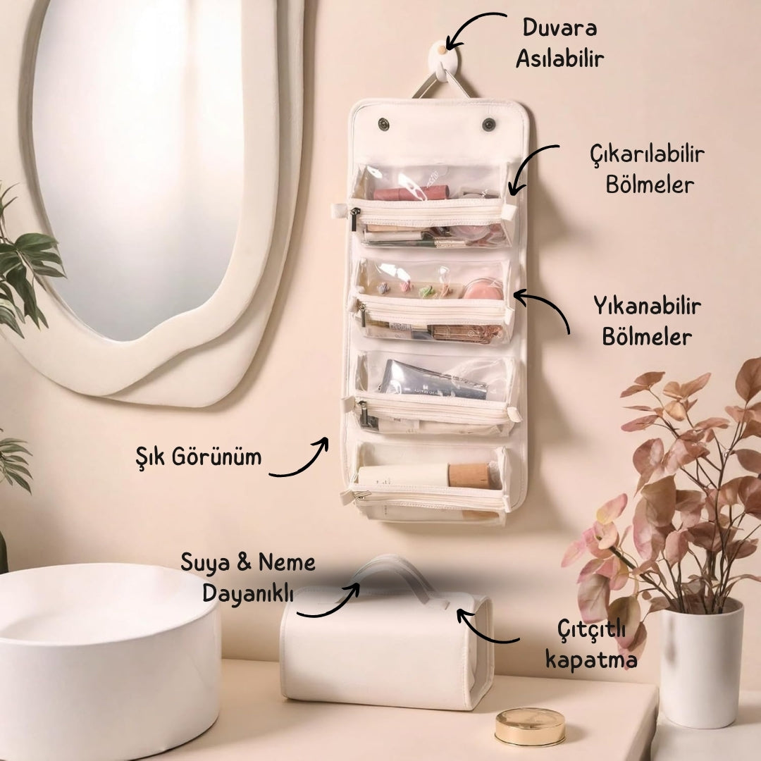 LUNA Ayrılabilir Makyaj Çantası