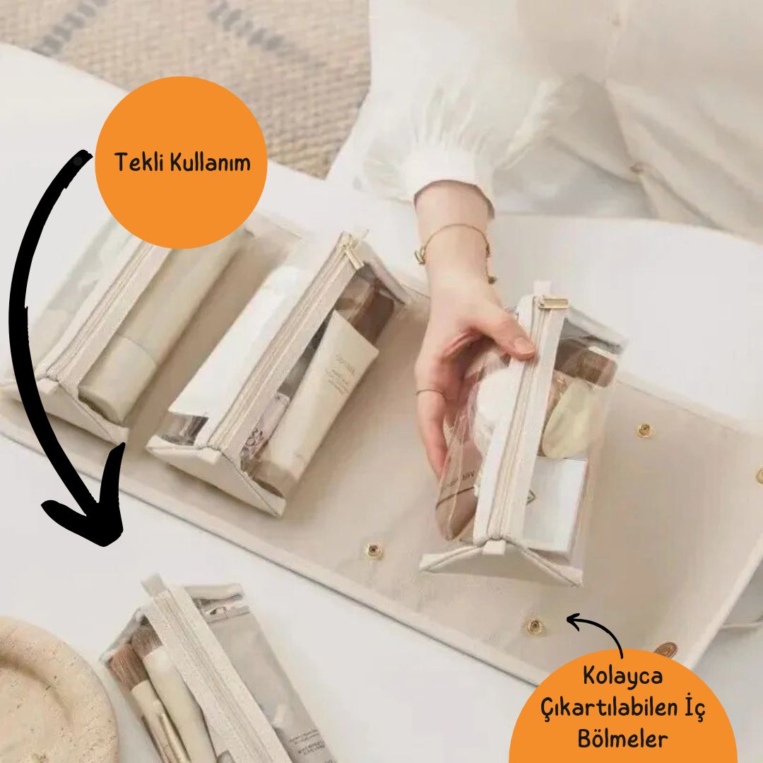 LUNA Ayrılabilir Makyaj Çantası